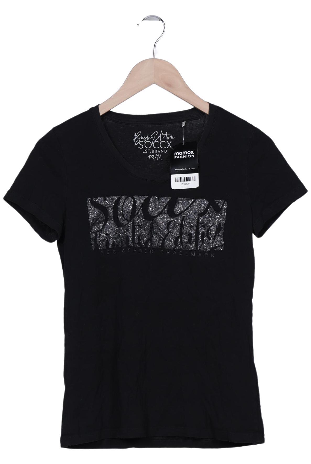 

Soccx Damen T-Shirt, schwarz, Gr. 38