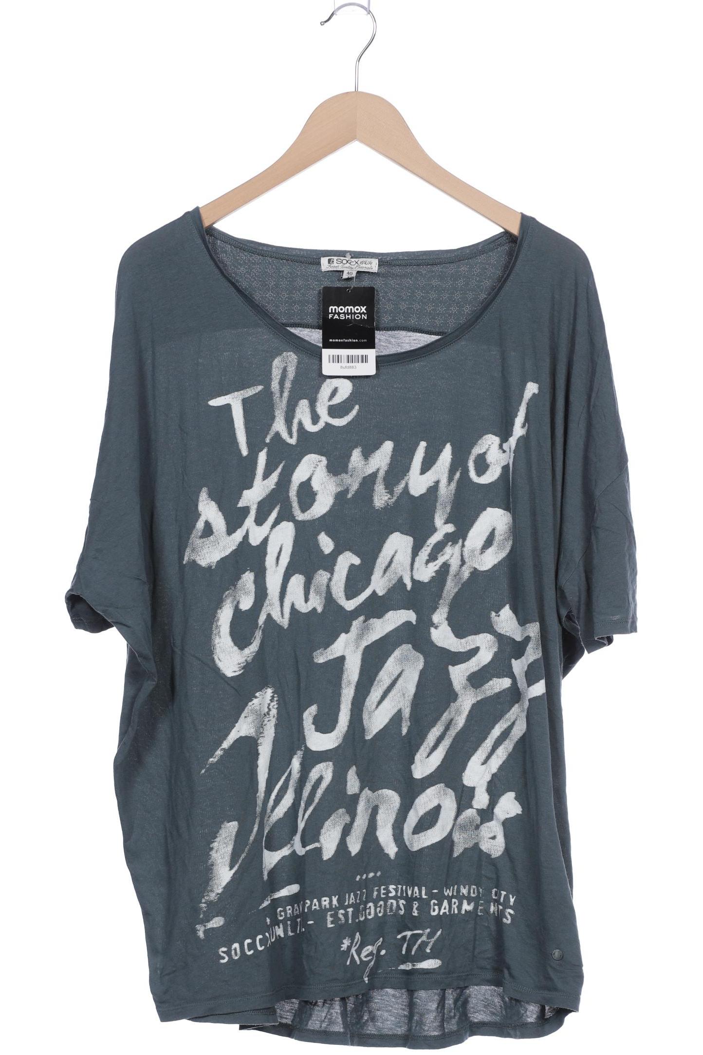 

Soccx Damen T-Shirt, türkis, Gr. 40
