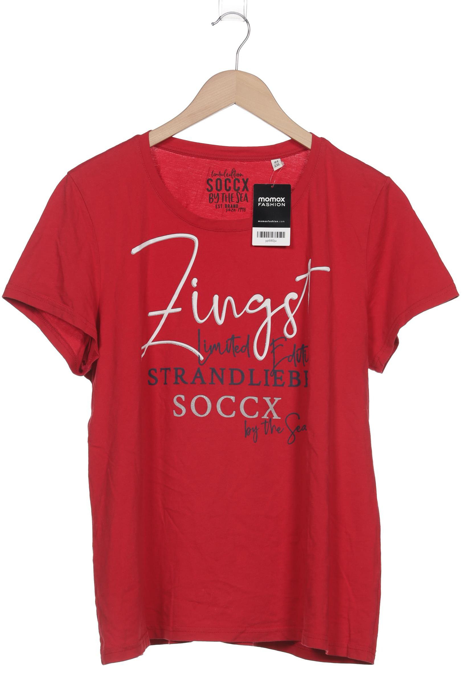 

Soccx Damen T-Shirt, rot, Gr. 44