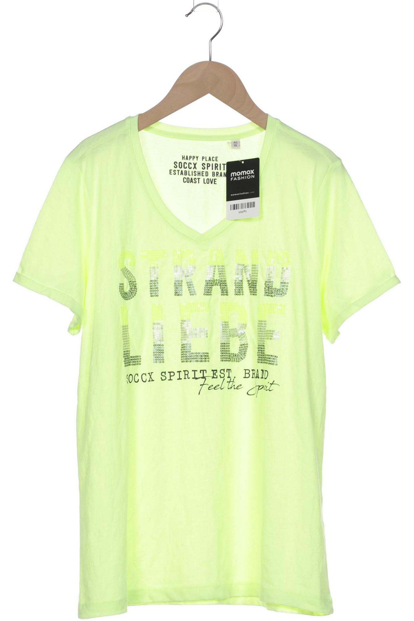 

Soccx Damen T-Shirt, hellgrün, Gr. 42