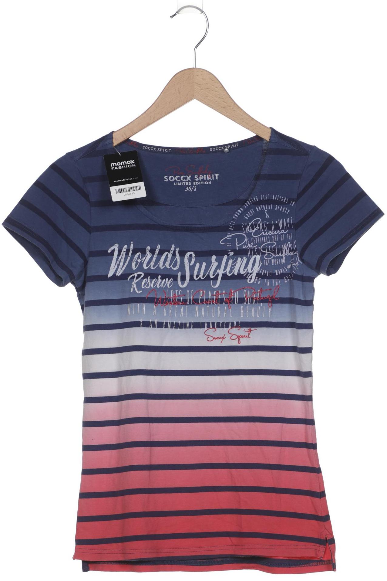 

Soccx Damen T-Shirt, blau, Gr. 36