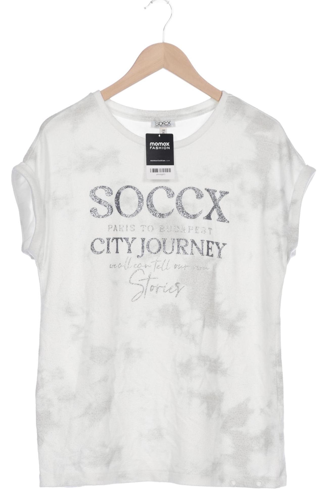 

Soccx Damen T-Shirt, weiß, Gr. 38