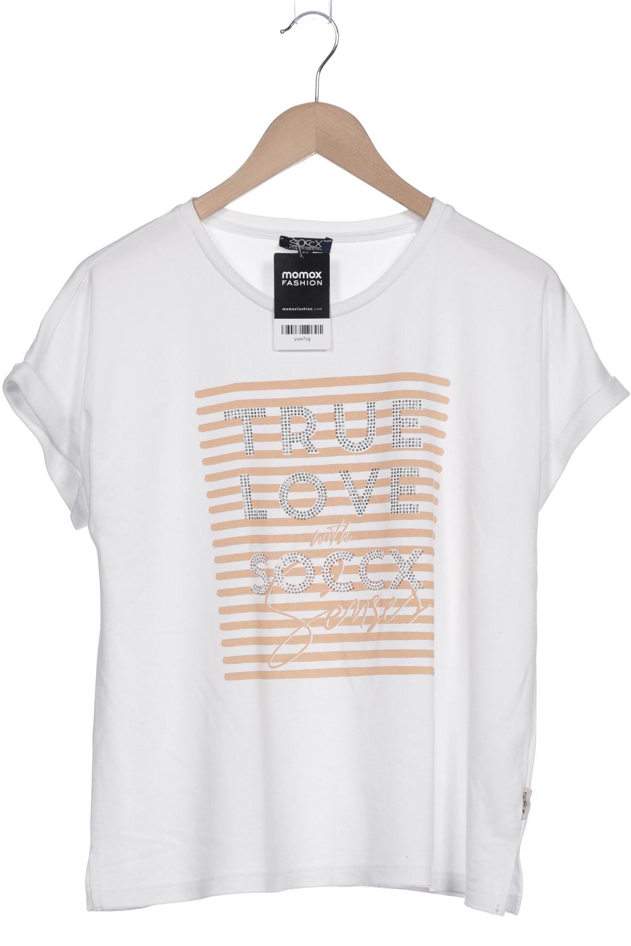 

Soccx Damen T-Shirt, weiß, Gr. 40