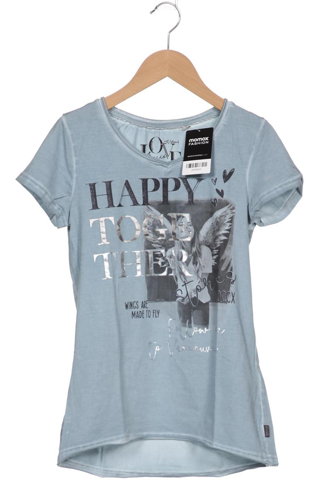 

Soccx Damen T-Shirt, hellblau, Gr. 34