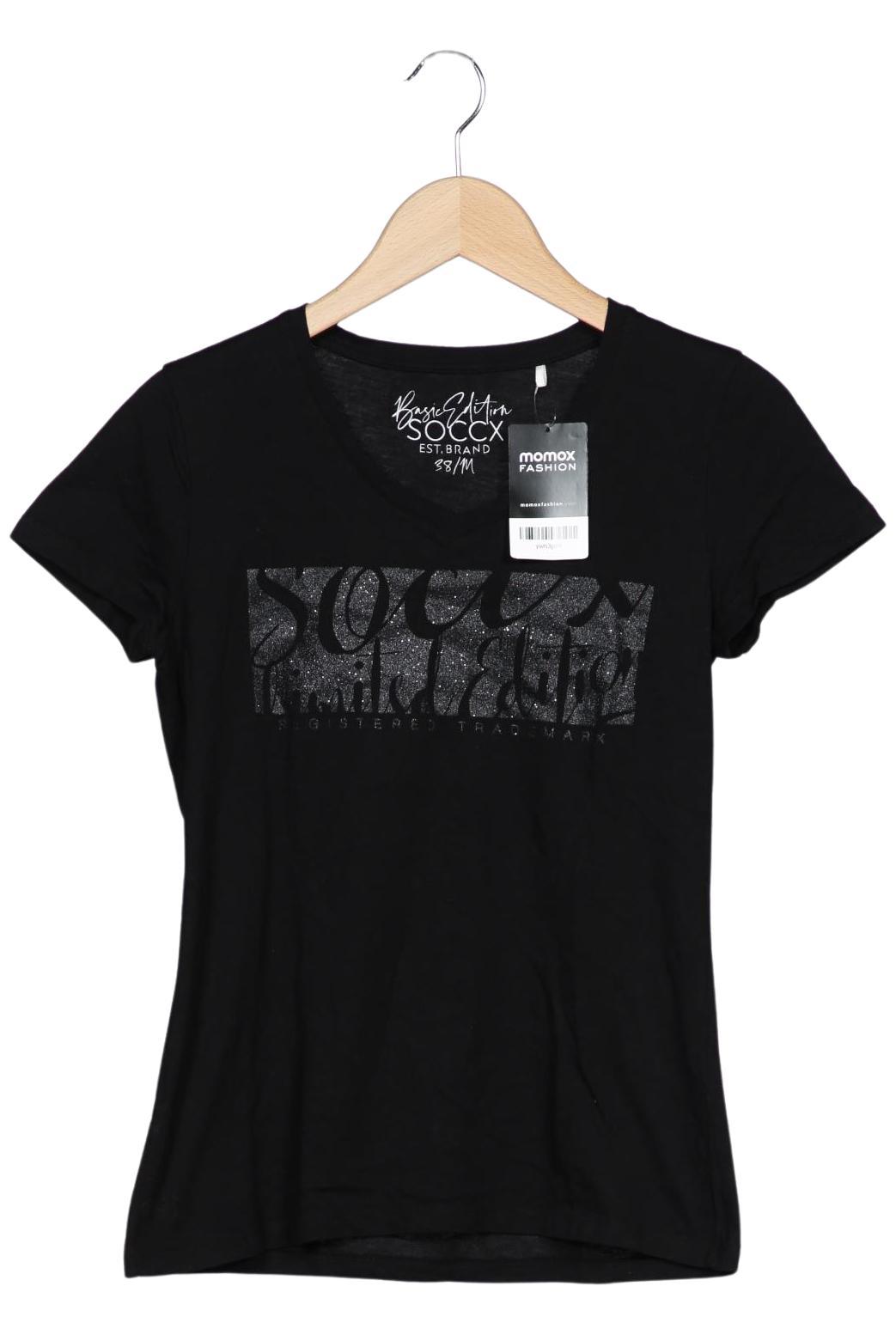 

Soccx Damen T-Shirt, schwarz, Gr. 38
