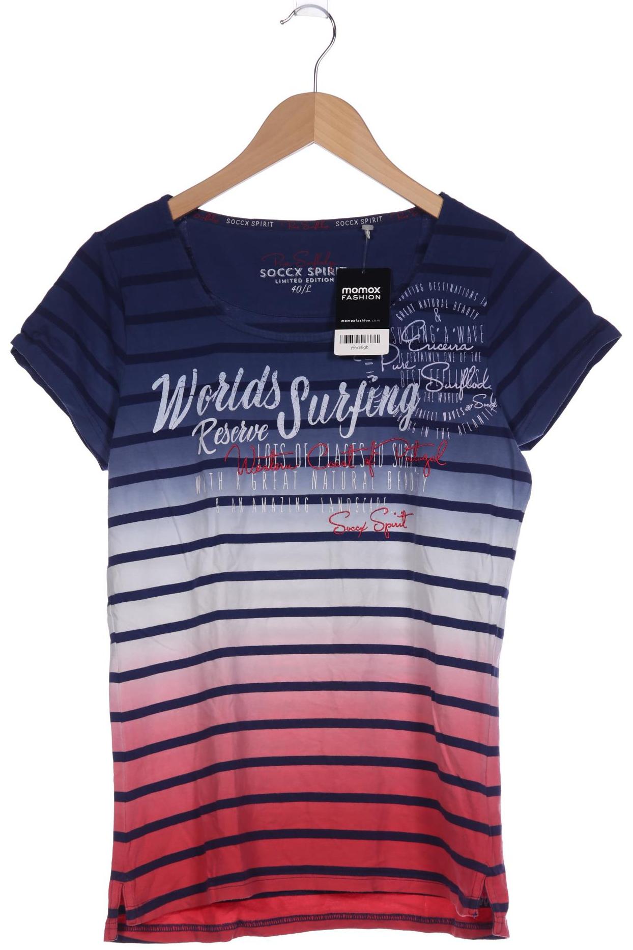

SOCCX Damen T-Shirt, blau