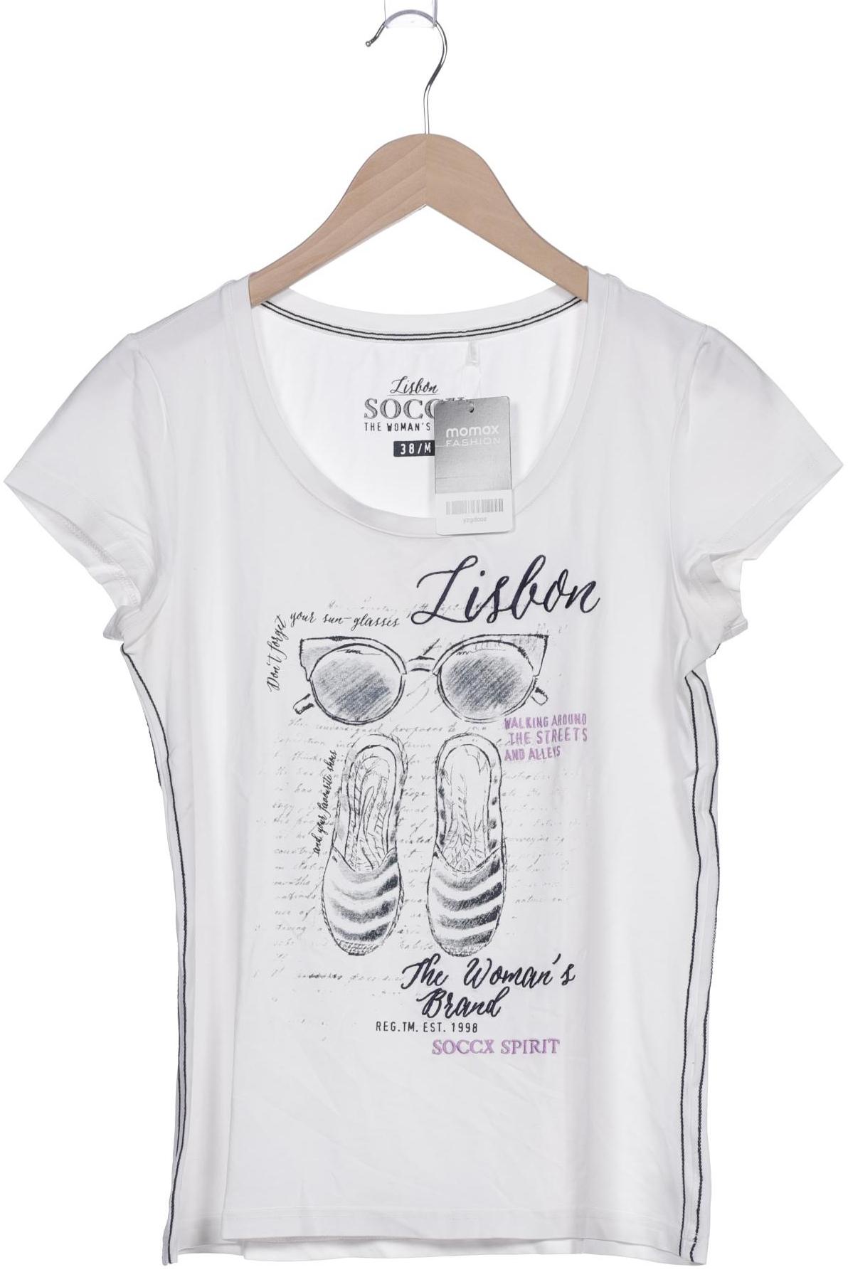 

Soccx Damen T-Shirt, weiß, Gr. 38