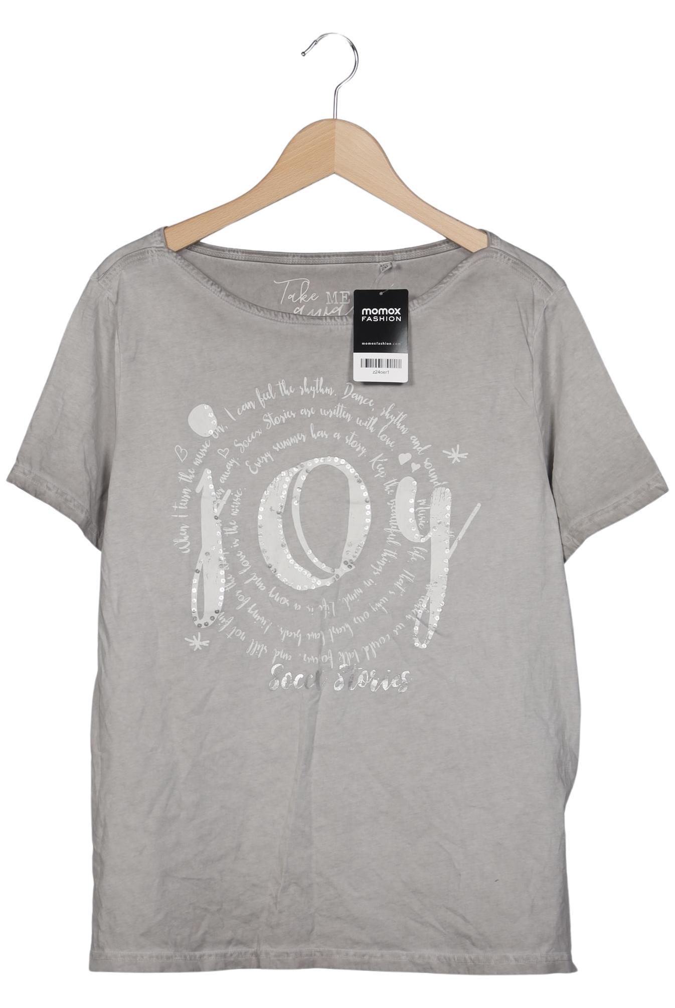 

Soccx Damen T-Shirt, grau, Gr. 46