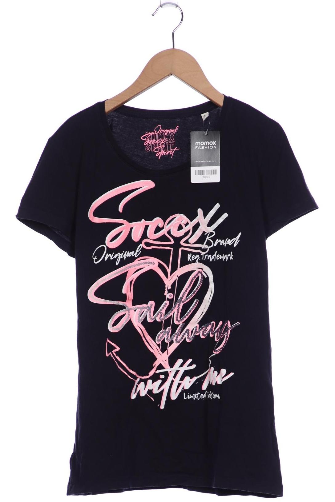 

Soccx Damen T-Shirt, marineblau, Gr. 40