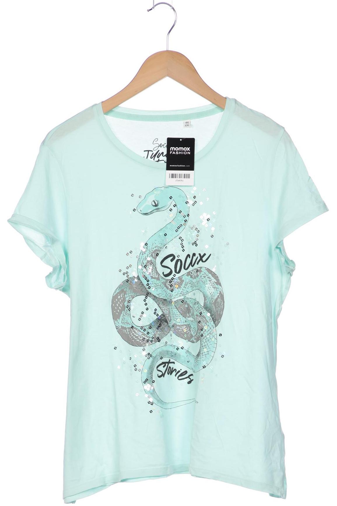

Soccx Damen T-Shirt, türkis, Gr. 44