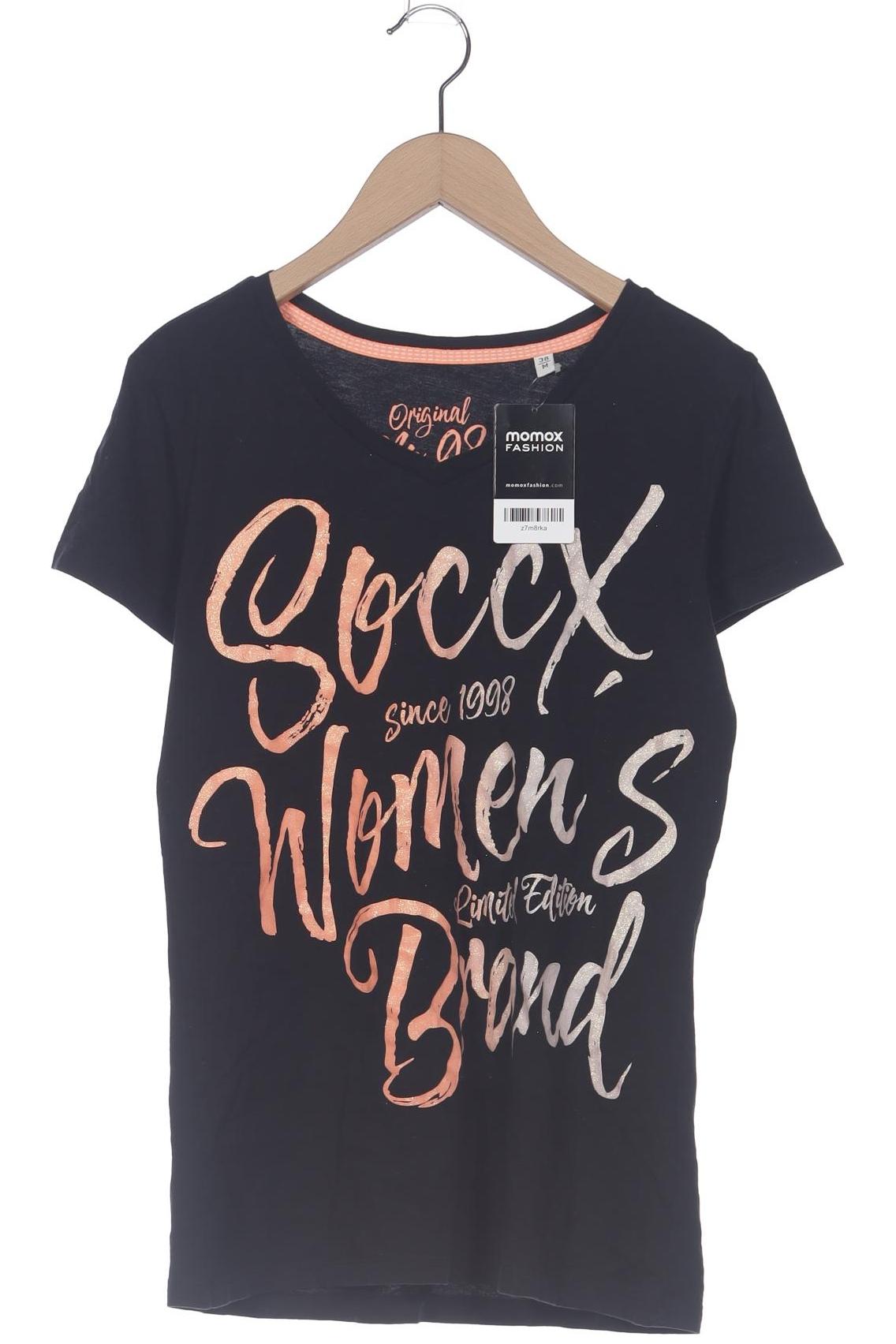 

Soccx Damen T-Shirt, schwarz, Gr. 38