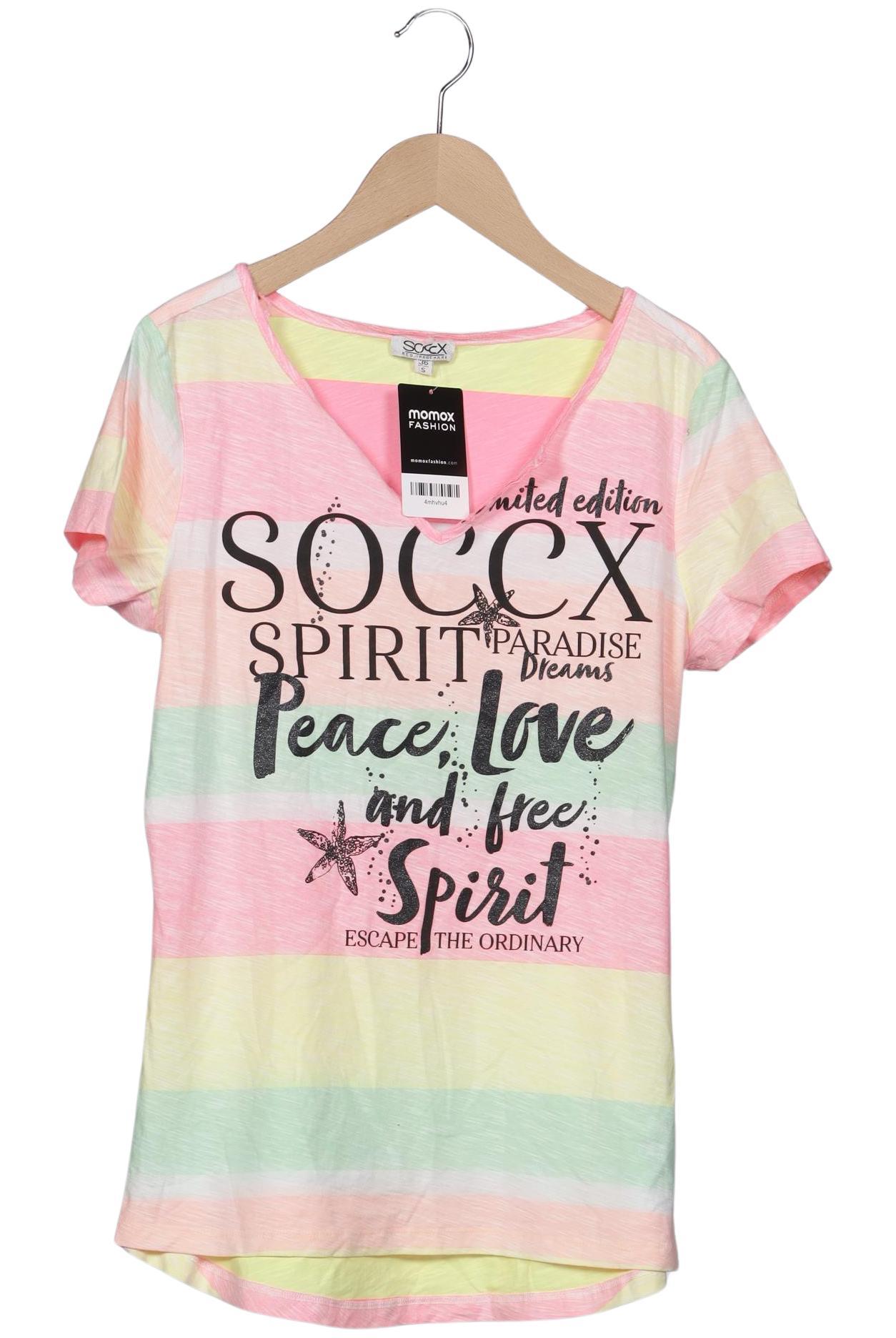 

Soccx Damen T-Shirt, mehrfarbig, Gr. 36