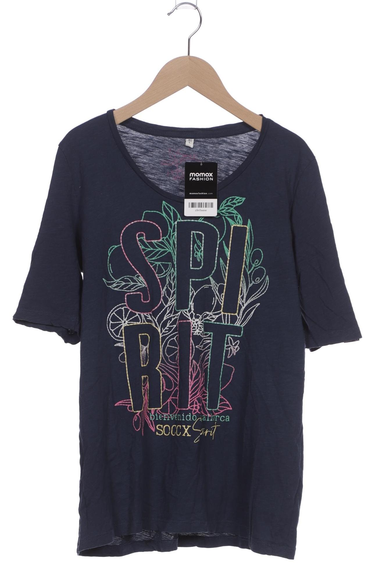 

Soccx Damen T-Shirt, marineblau, Gr. 40
