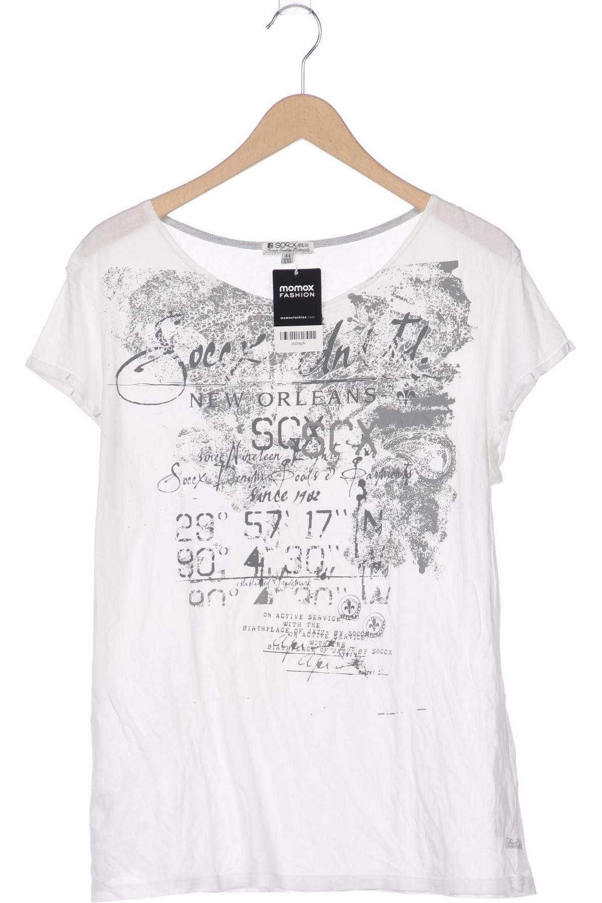 

Soccx Damen T-Shirt, weiß, Gr. 44