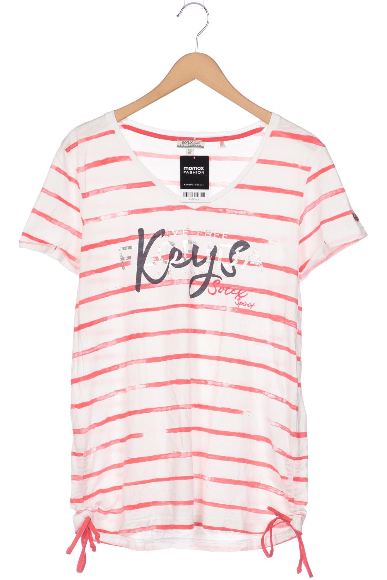 

Soccx Damen T-Shirt, weiß, Gr. 42