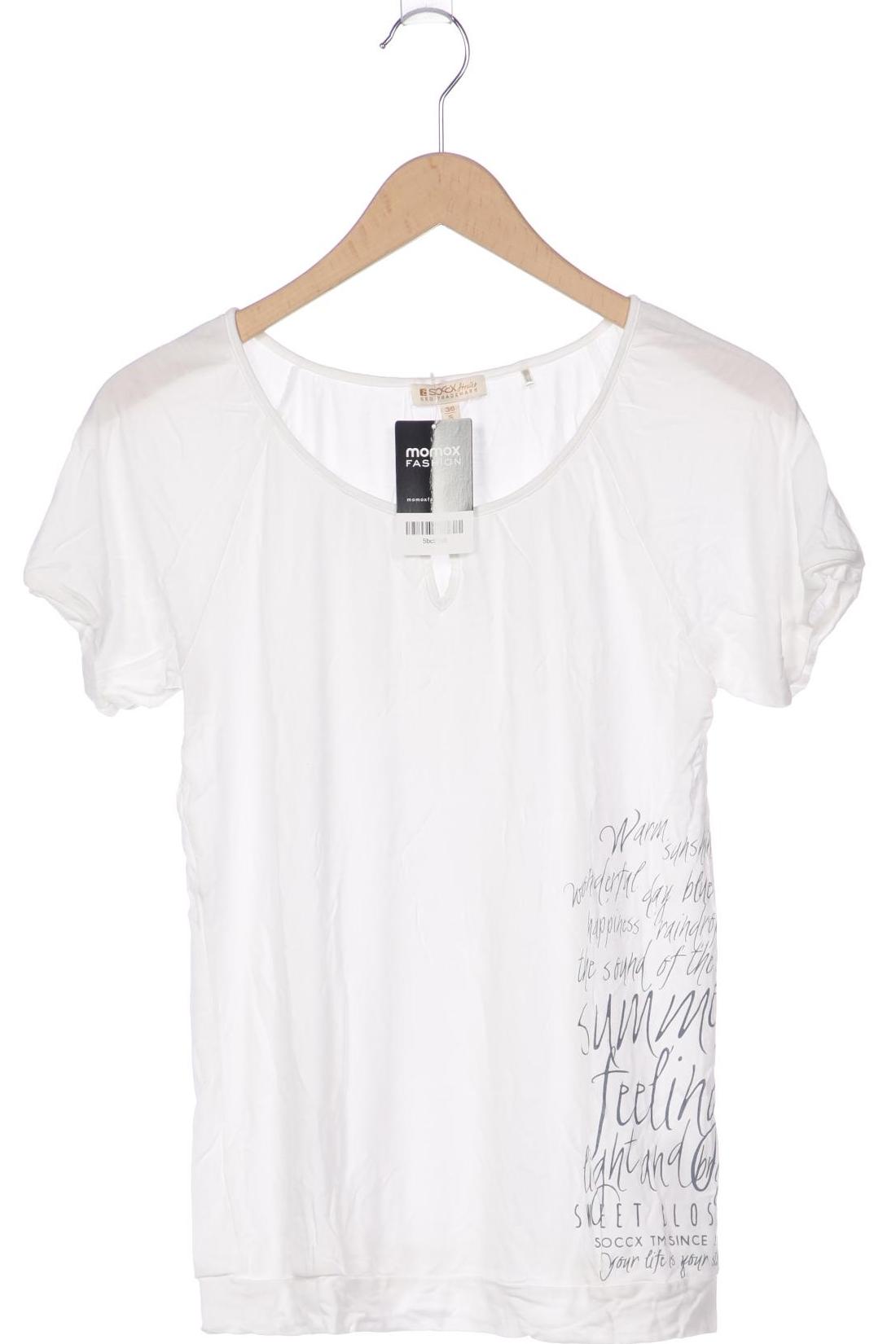 

Soccx Damen T-Shirt, weiß, Gr. 36