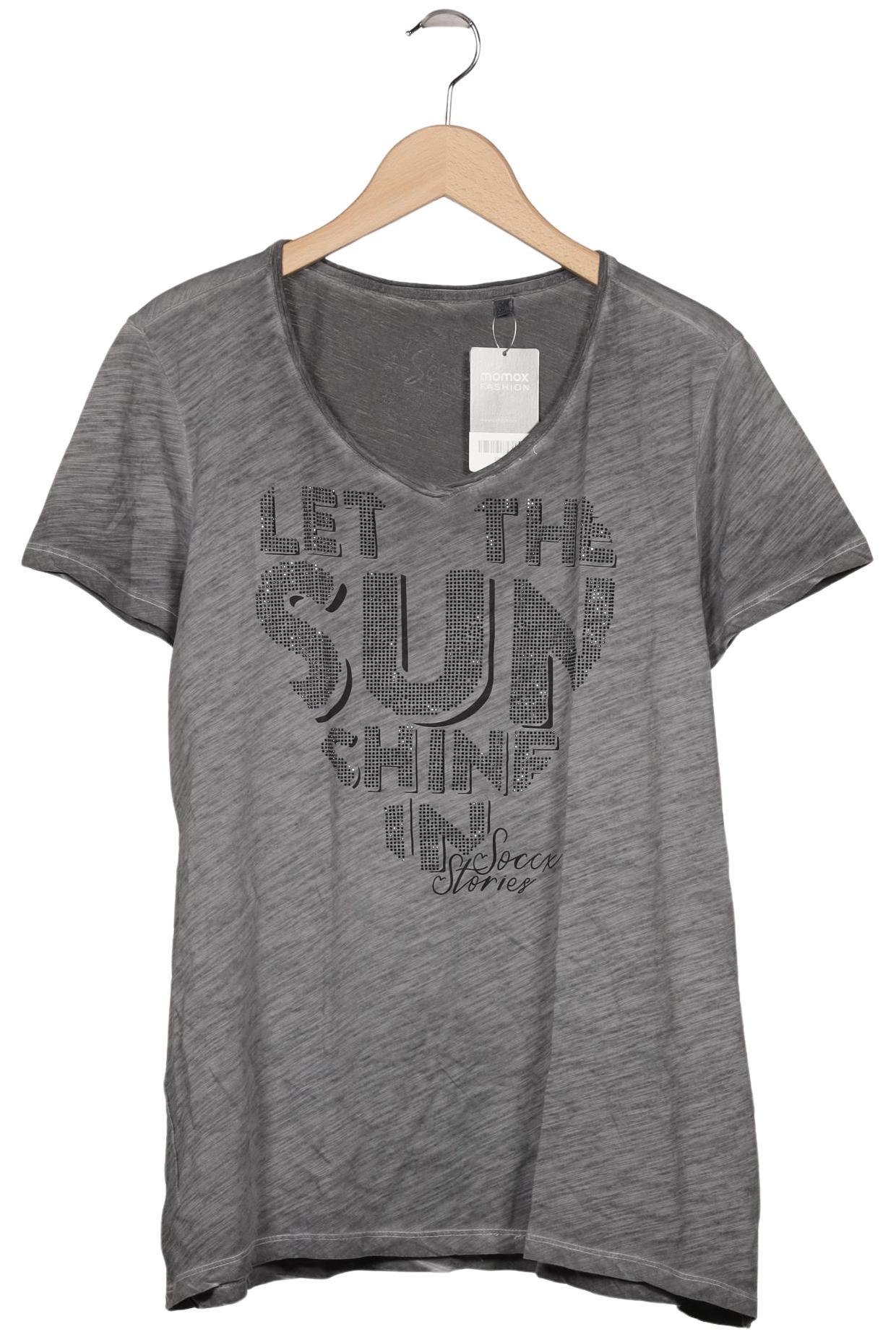

Soccx Damen T-Shirt, grau, Gr. 44