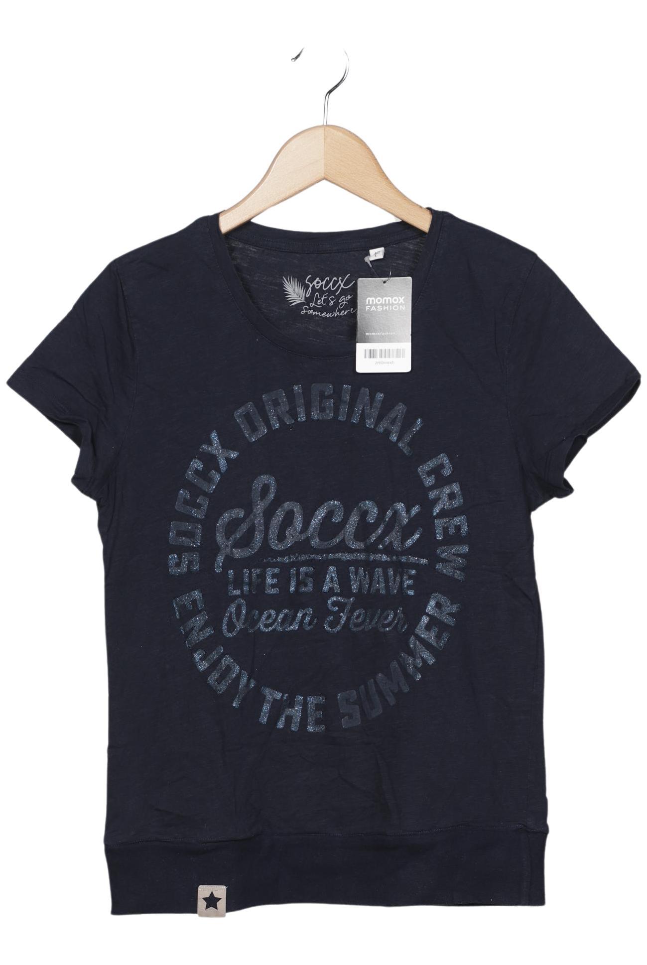 

Soccx Damen T-Shirt, marineblau, Gr. 40
