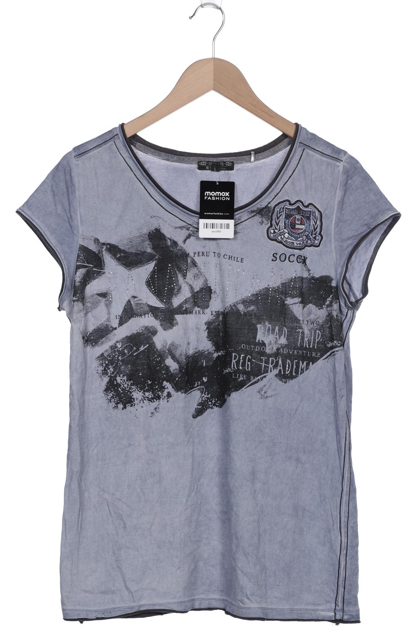 

Soccx Damen T-Shirt, blau, Gr. 42