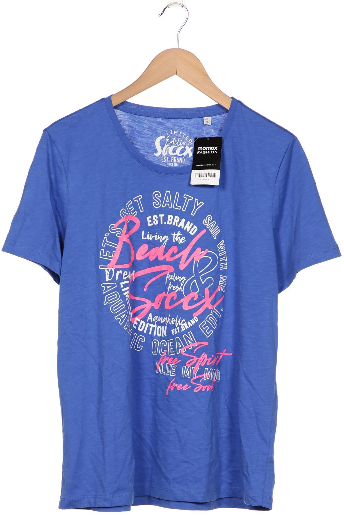 

SOCCX Damen T-Shirt, blau