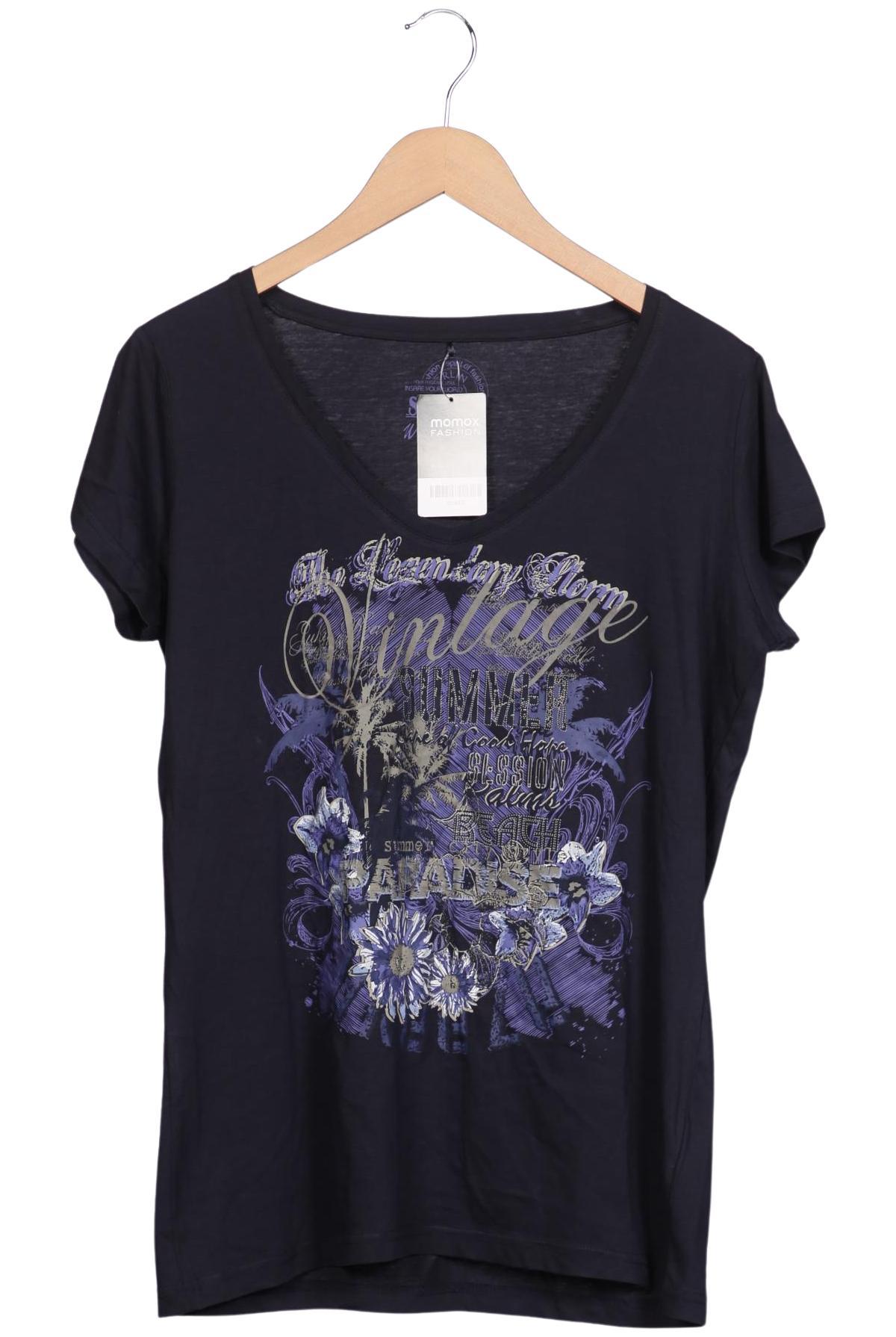 

Soccx Damen T-Shirt, marineblau, Gr. 42