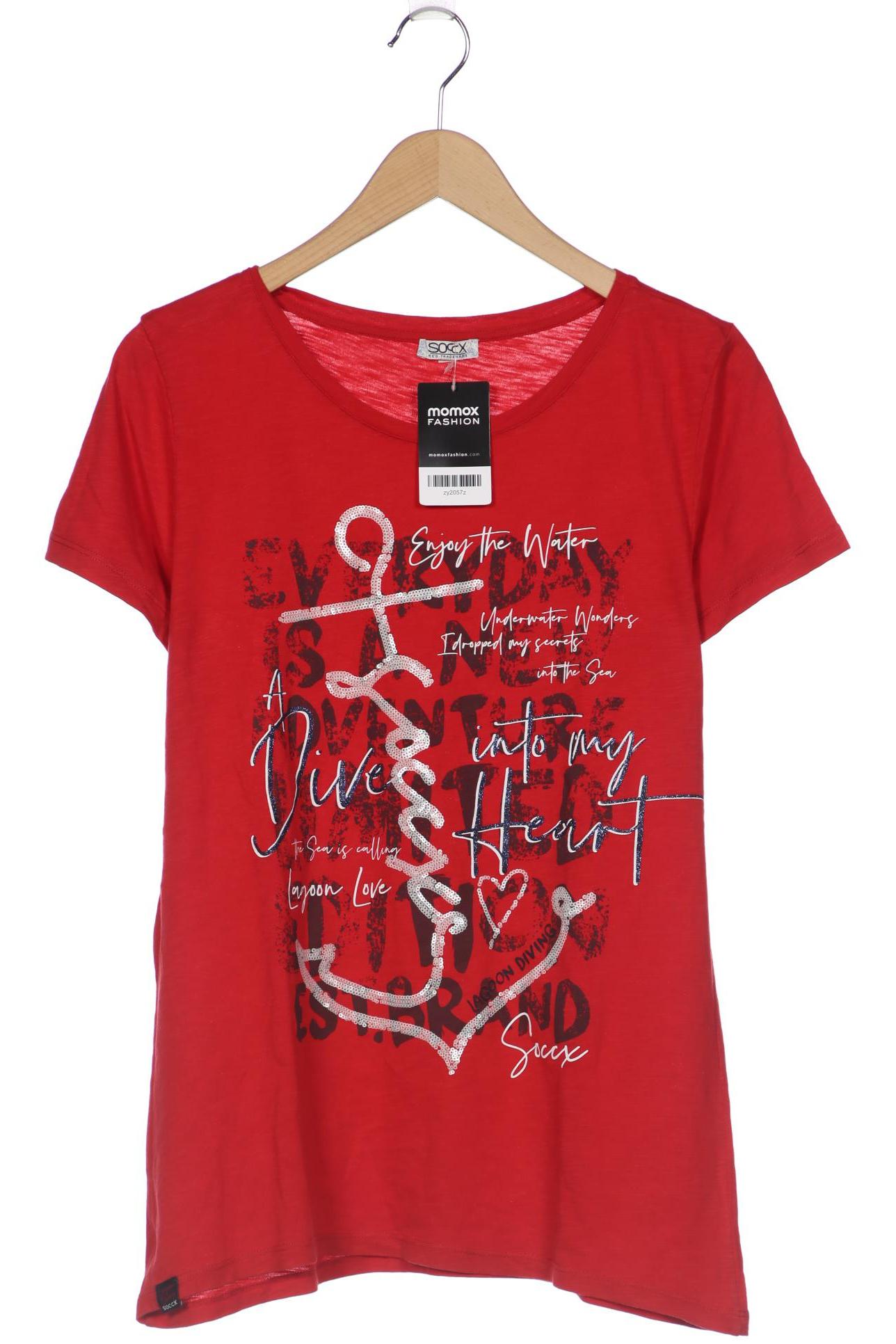 

SOCCX Damen T-Shirt, rot