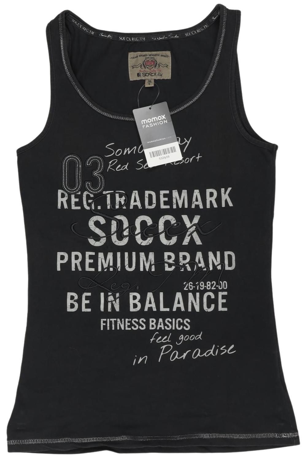 

Soccx Damen Top, schwarz, Gr. 36