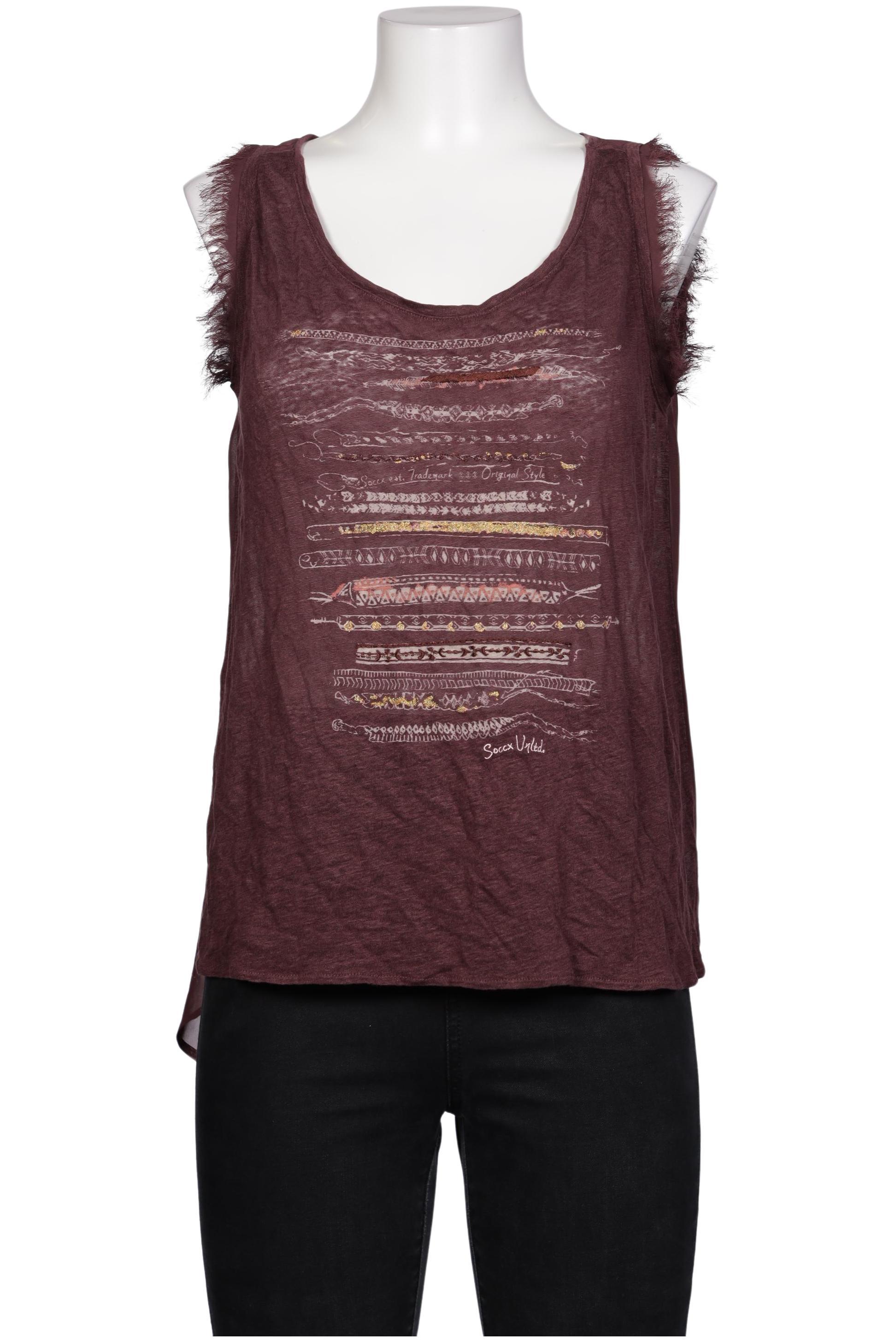 

Soccx Damen Top, bordeaux, Gr. 40