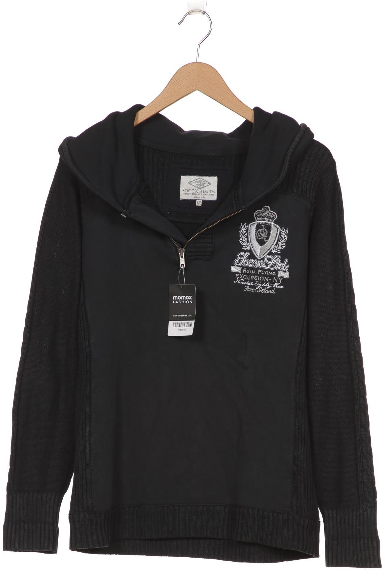 

Soccx Herren Sweatshirt, schwarz, Gr. 56