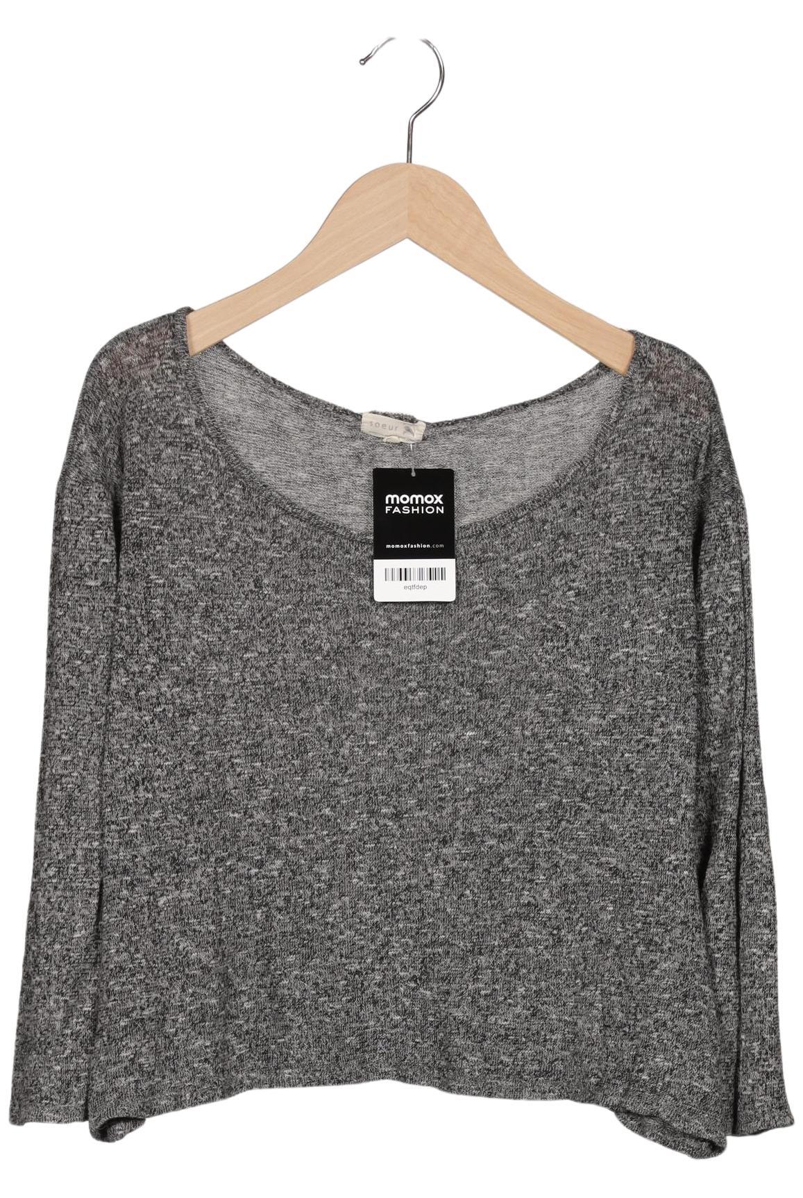 

soeur Damen Langarmshirt, grau, Gr. 36