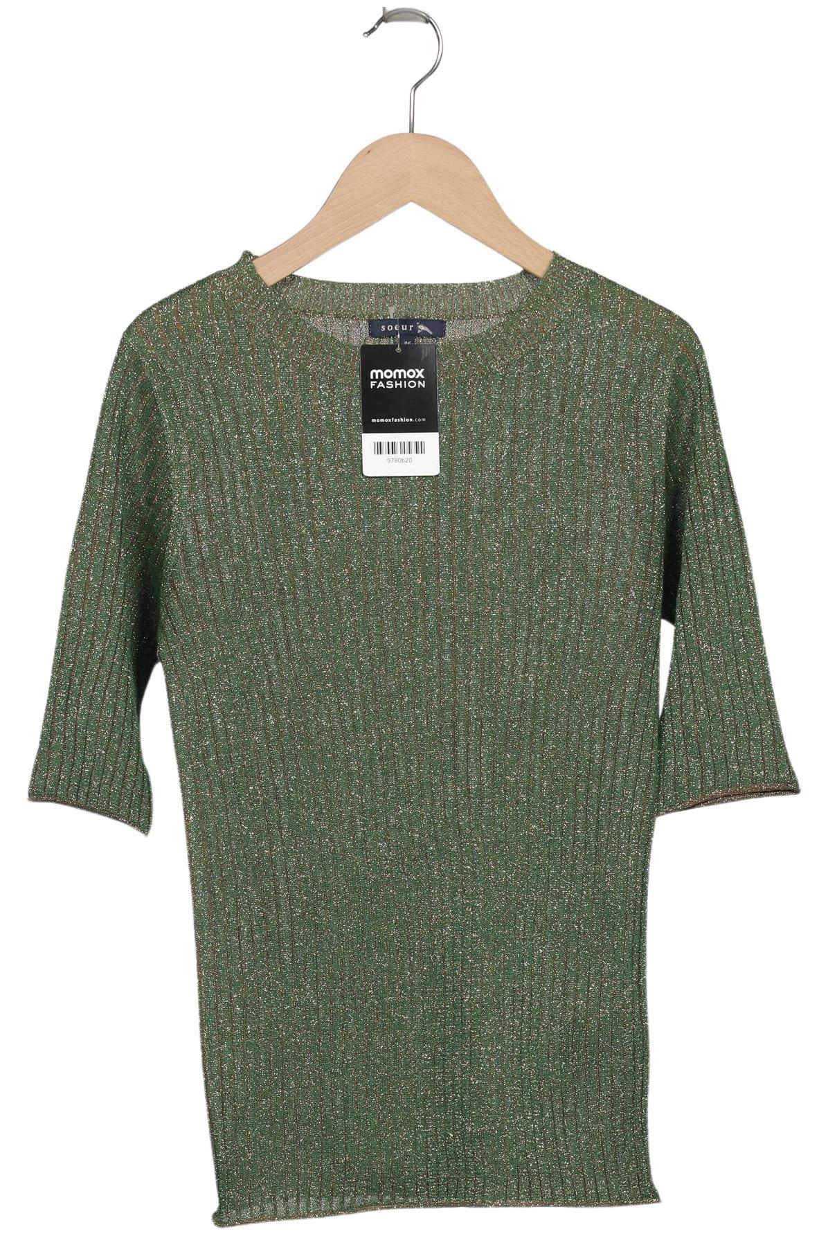 

soeur Damen Pullover, grün, Gr. 36