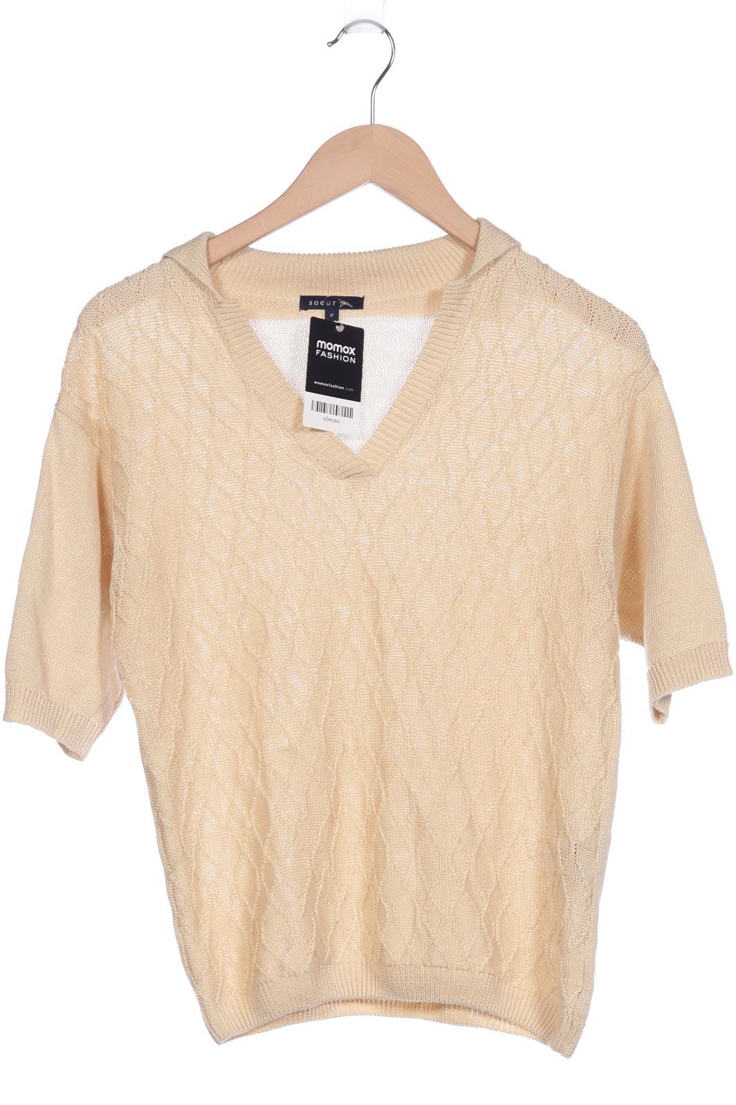 

soeur Damen Pullover, beige, Gr. 34