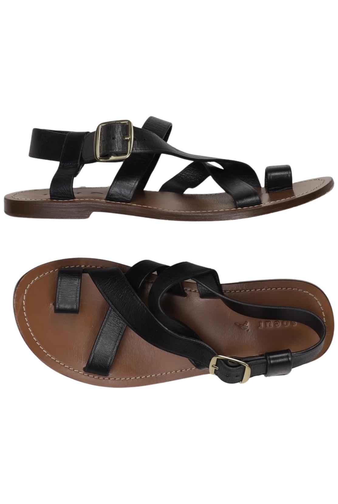 

soeur Damen Sandale, schwarz, Gr. 39