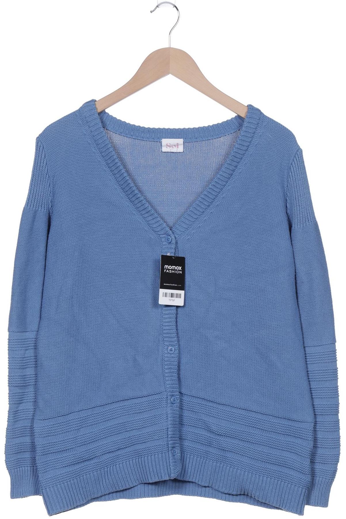 

SOI Paris Damen Strickjacke, blau, Gr. 40