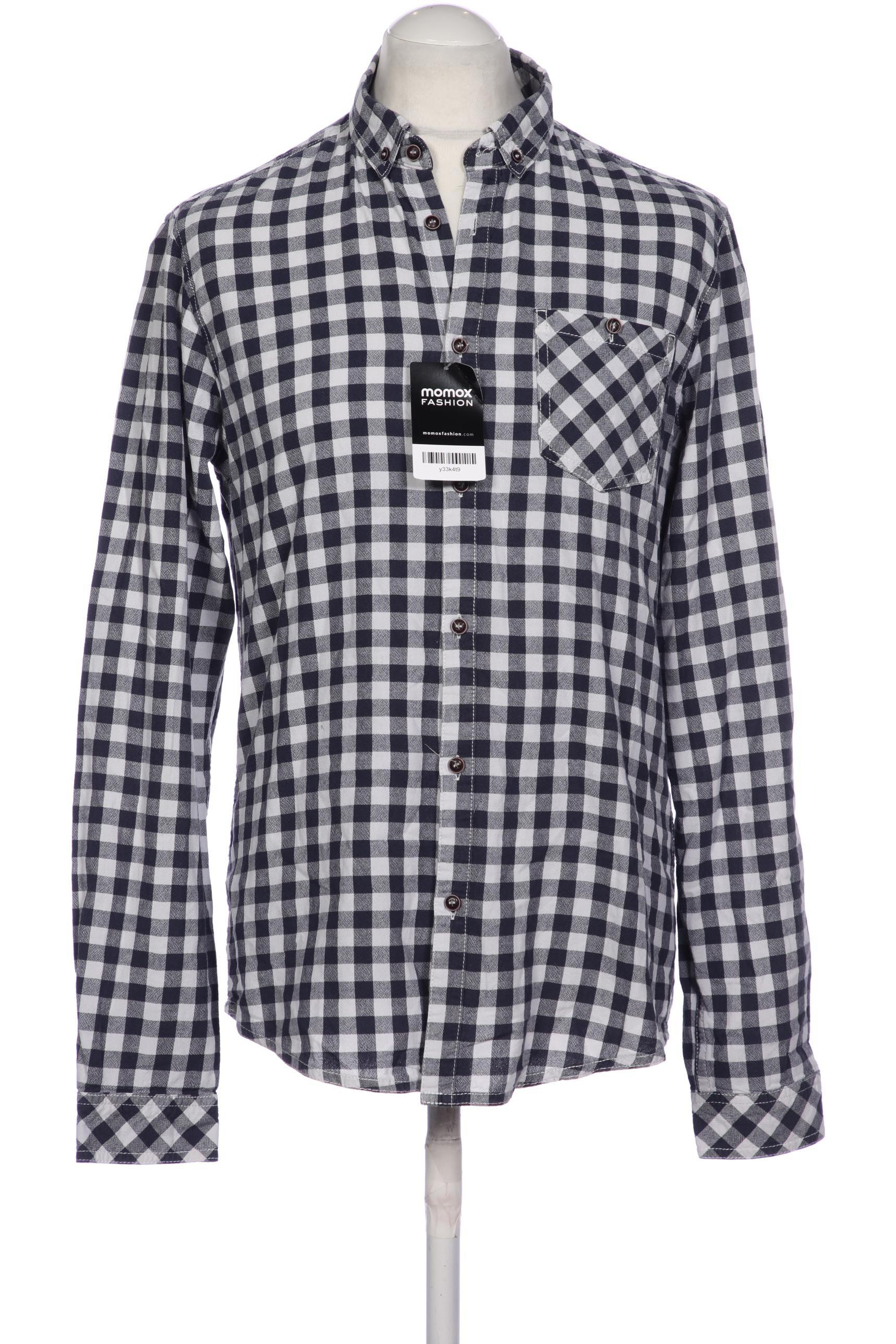

Solid Herren Hemd, blau