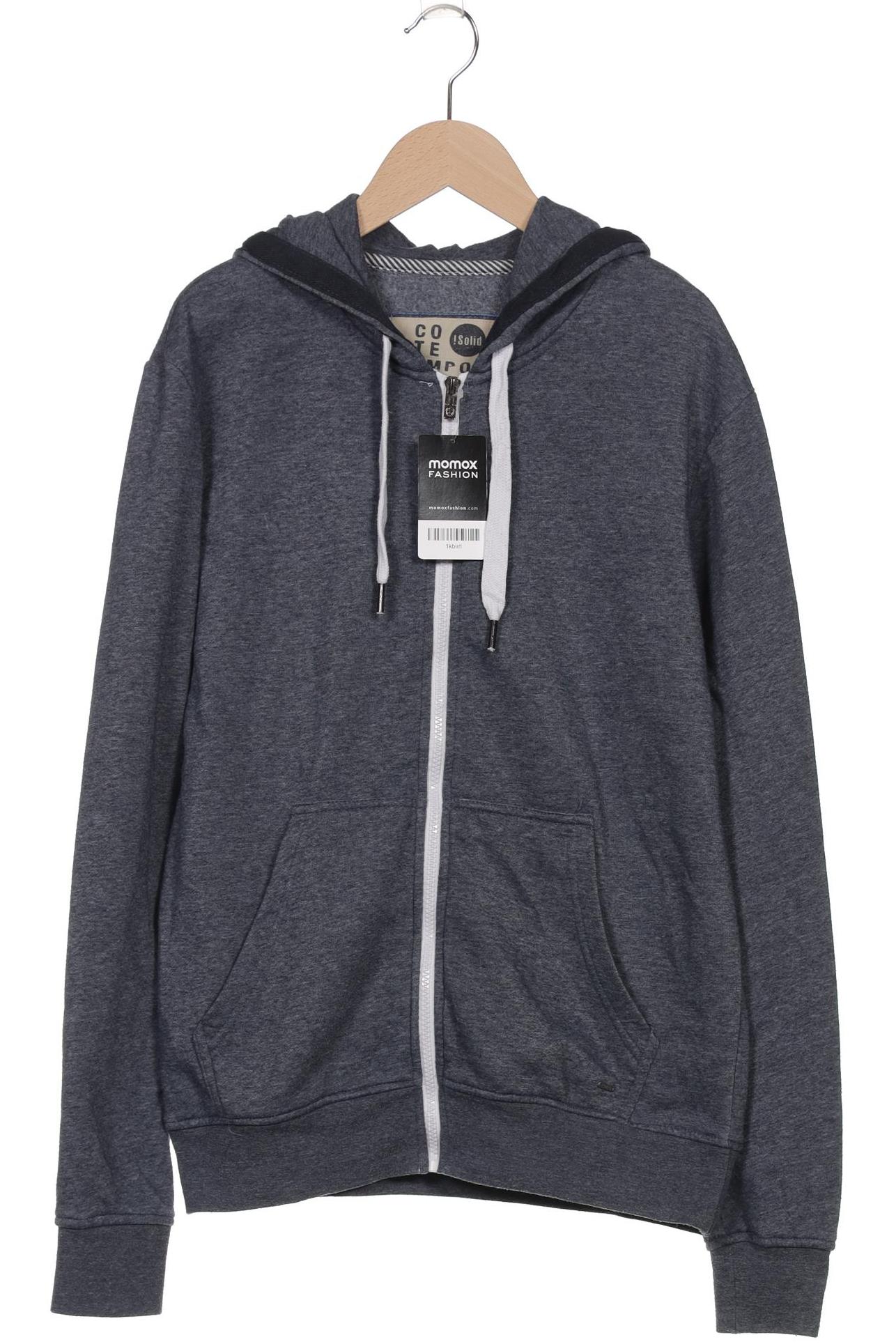 

Solid Herren Kapuzenpullover, grau, Gr. 46