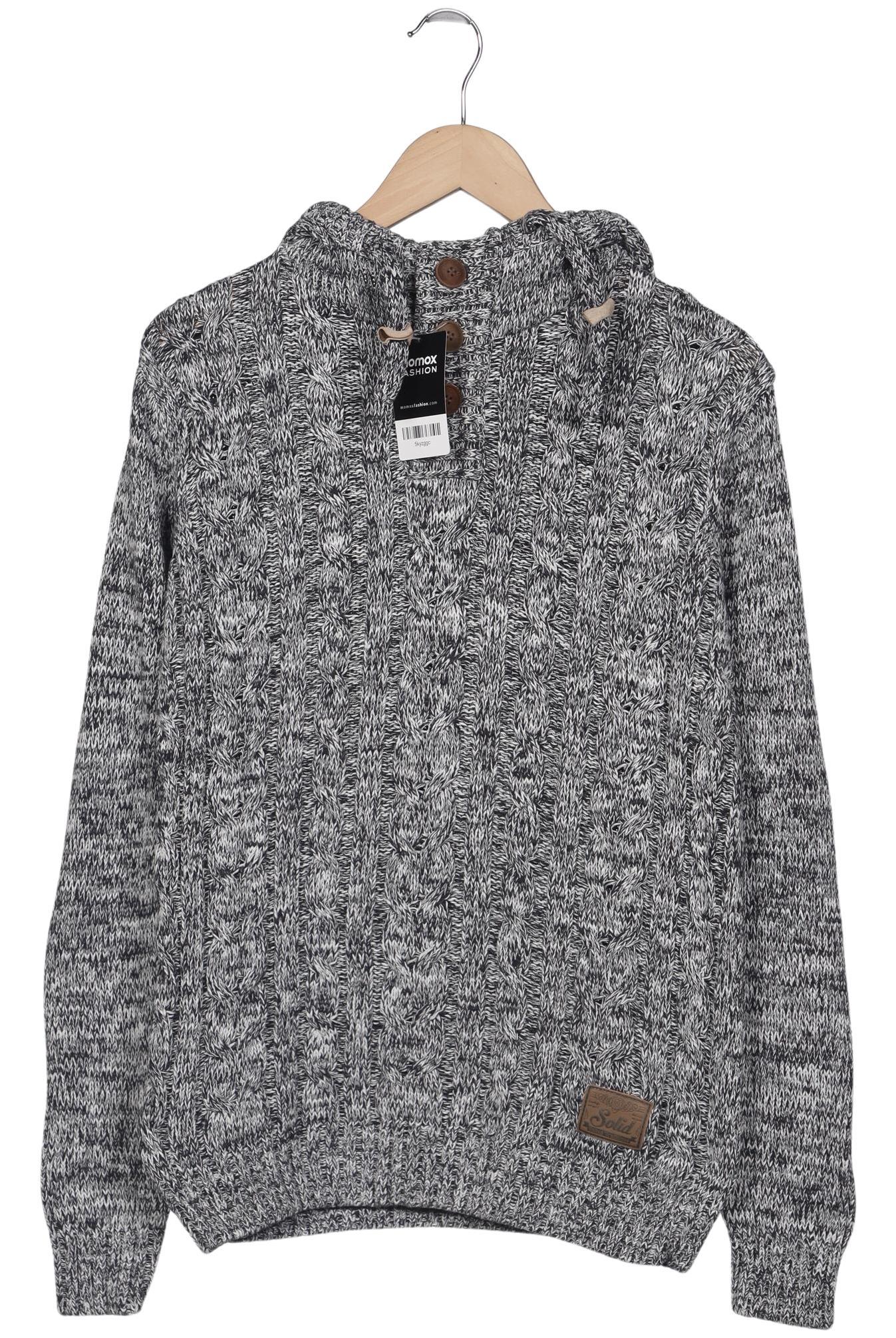 

Solid Herren Kapuzenpullover, grau, Gr. 48