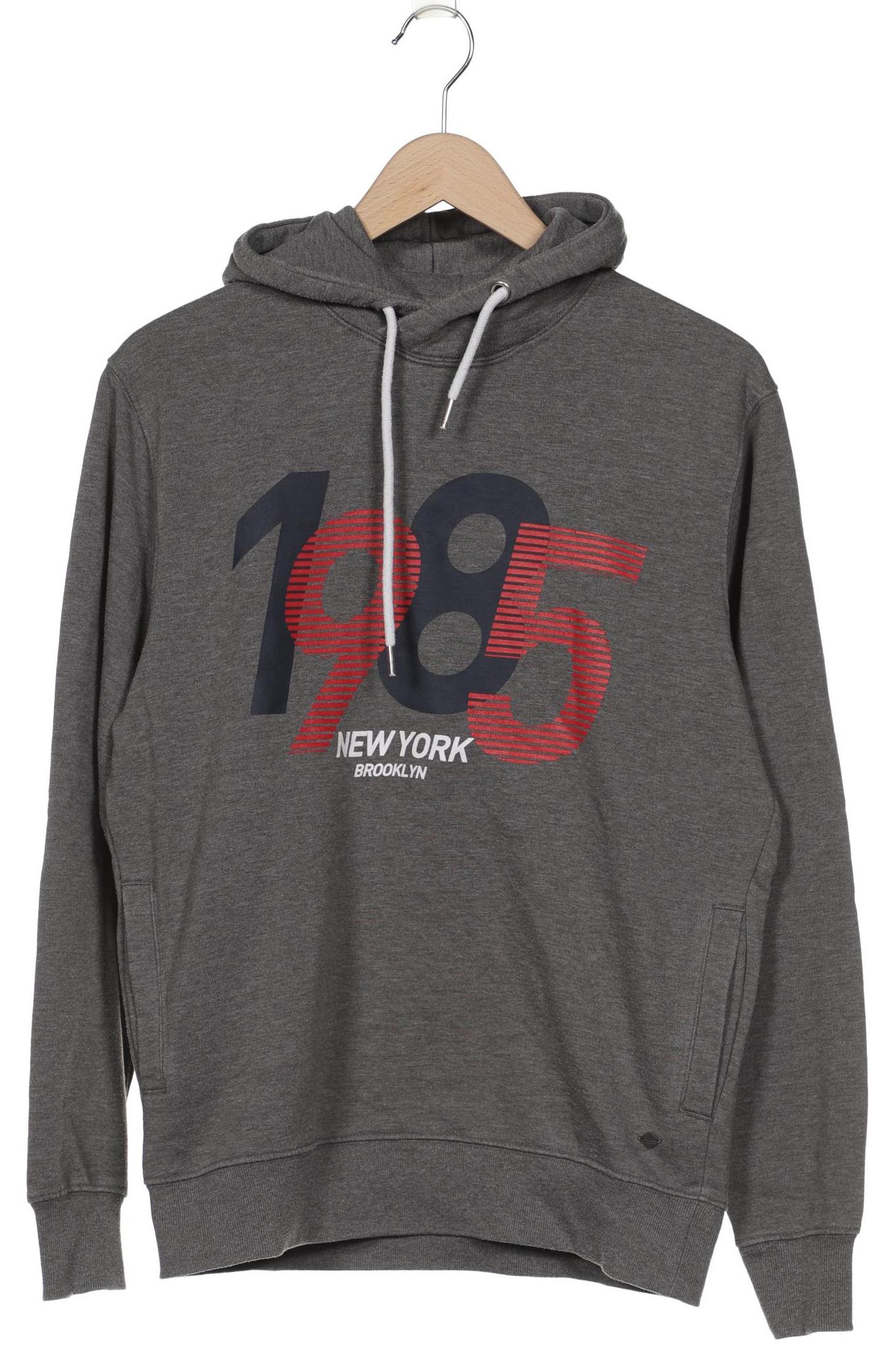 

Solid Herren Kapuzenpullover, grau