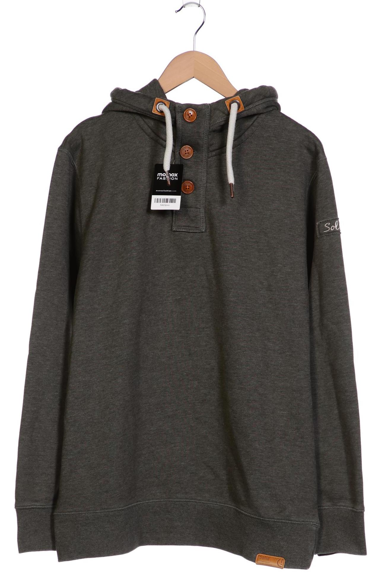 

Solid Herren Kapuzenpullover, grün, Gr. 56