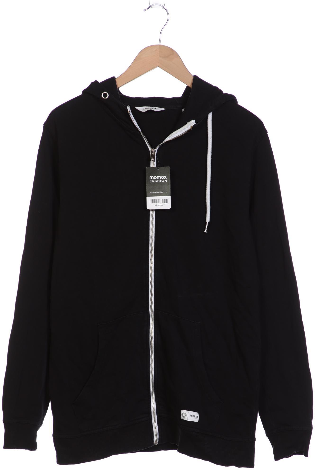 

Solid Herren Kapuzenpullover, schwarz
