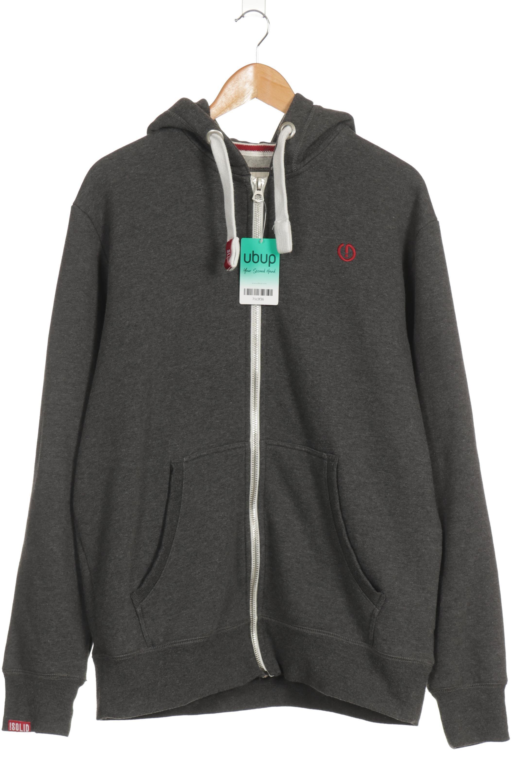 

Solid Herren Kapuzenpullover, grau, Gr.