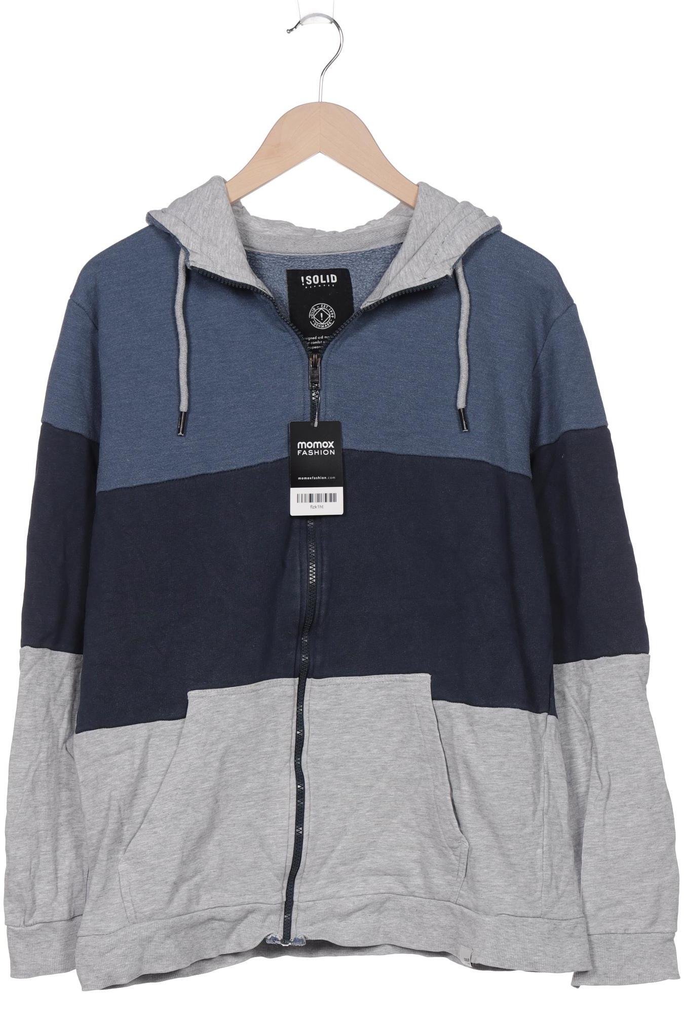 

Solid Herren Kapuzenpullover, grau, Gr. 52