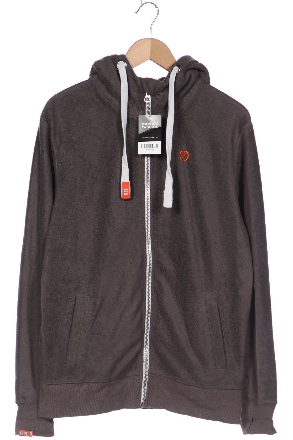 

Solid Herren Kapuzenpullover, grau, Gr. 52
