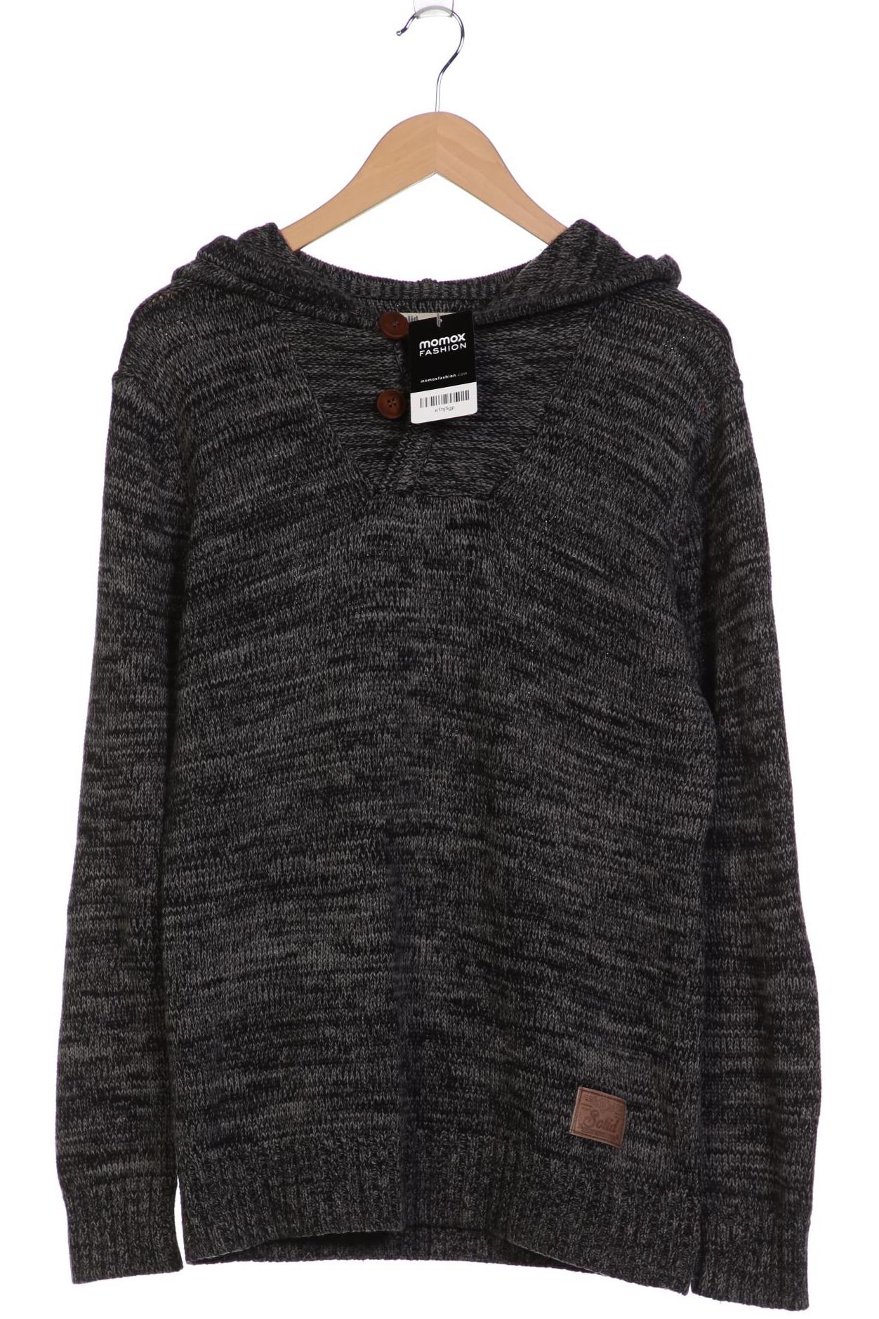 

Solid Herren Kapuzenpullover, grau, Gr. 52