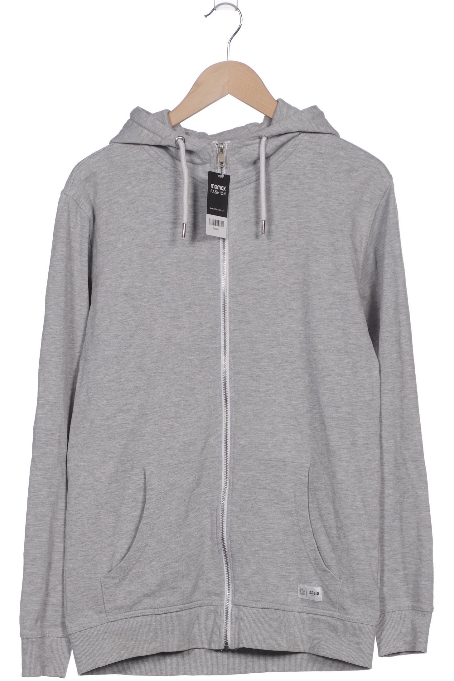 

Solid Herren Kapuzenpullover, grau, Gr. 48