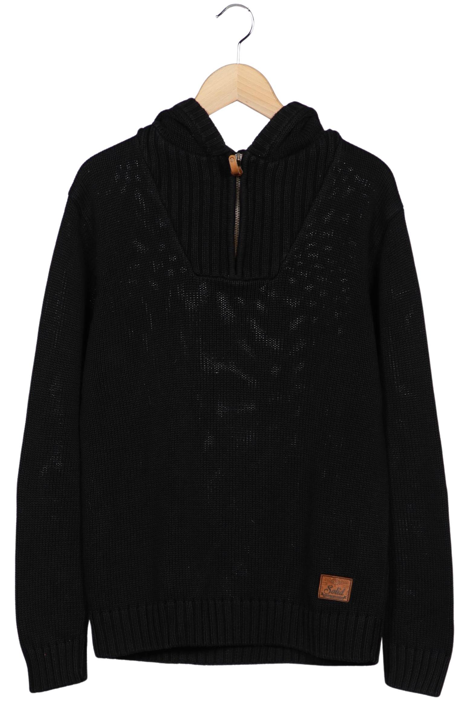 Thumbnail - Solid Herren Kapuzenpullover, schwarz, Gr. 52