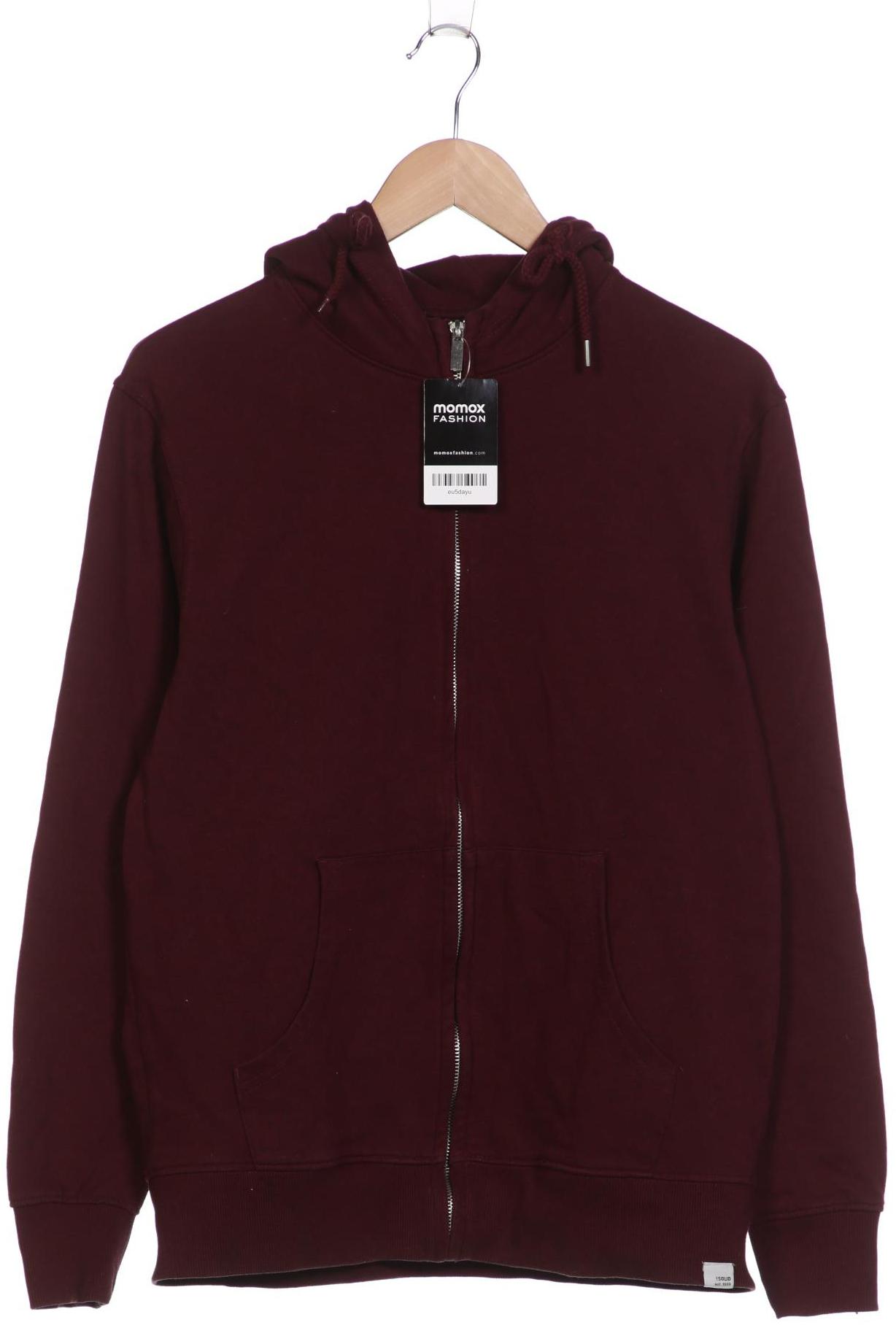 

Solid Herren Kapuzenpullover, bordeaux, Gr. 52