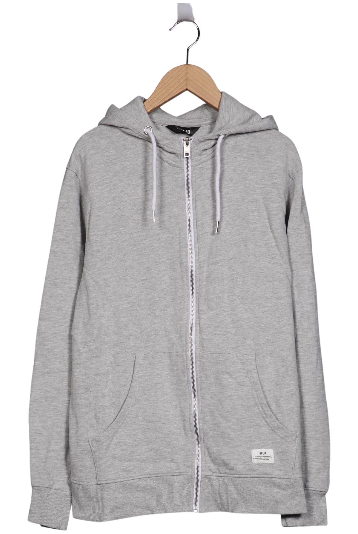 

Solid Herren Kapuzenpullover, grau, Gr. 48