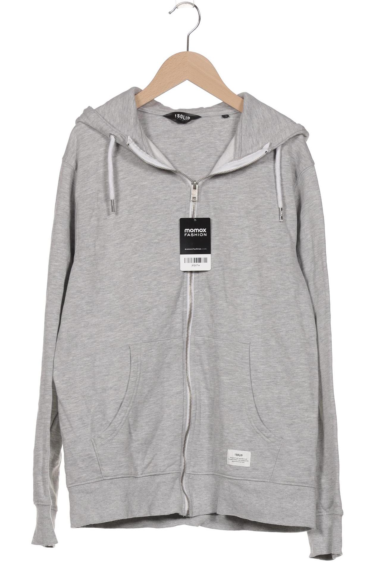 

Solid Herren Kapuzenpullover, grau, Gr. 52