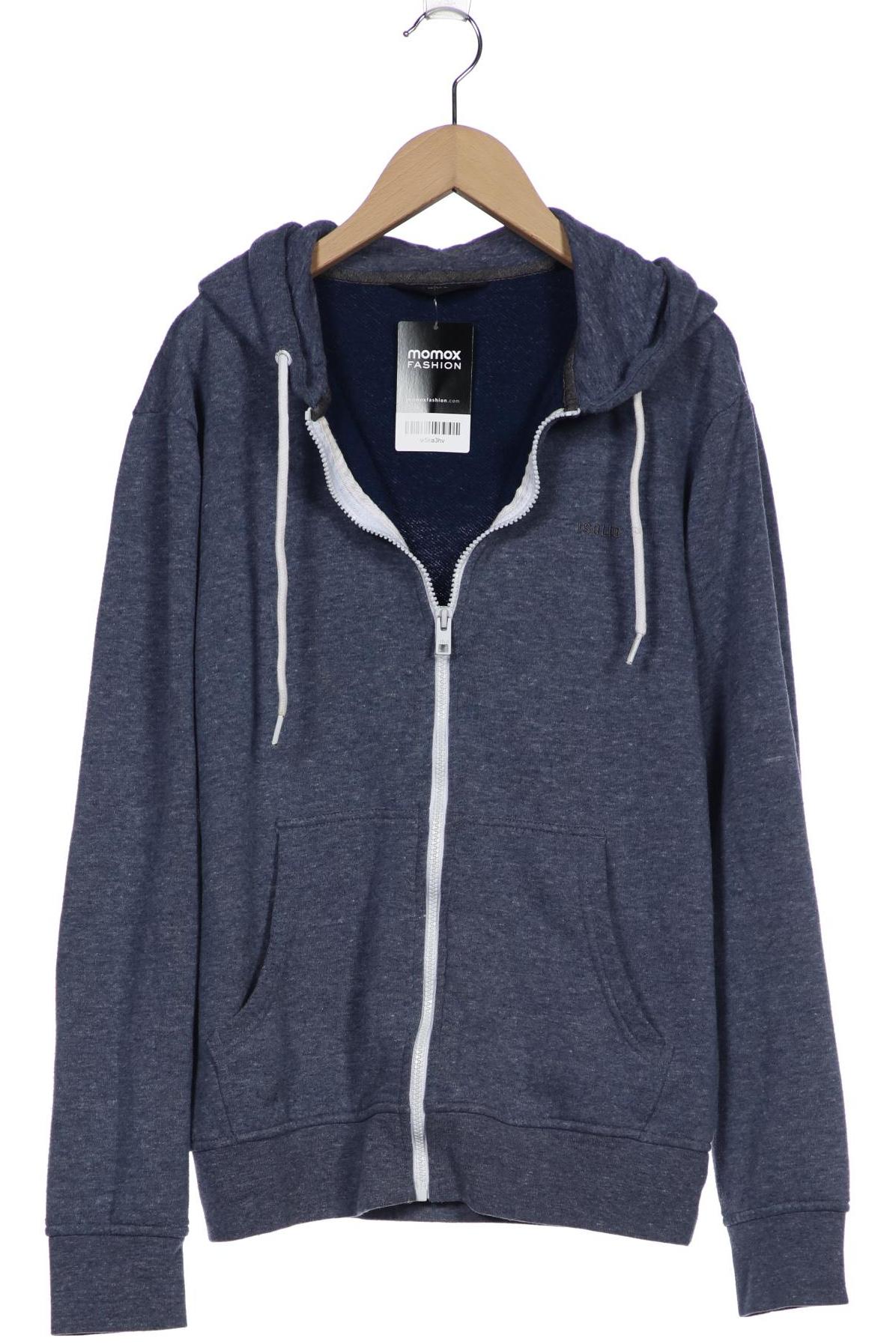 

Solid Herren Kapuzenpullover, blau, Gr. 48